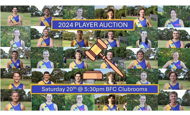 Player Auction This saturday